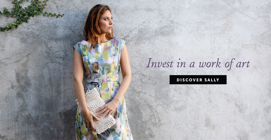 Invest in a work of art - Boat neck dress